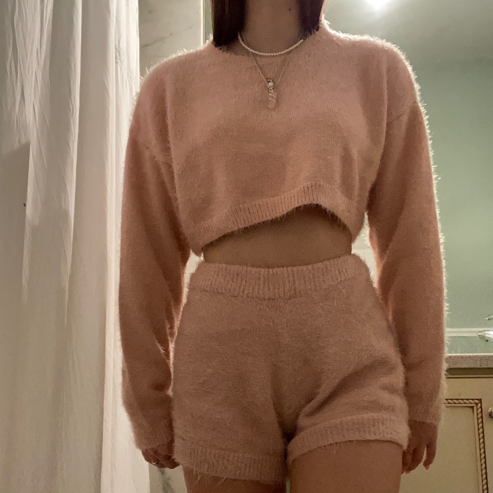 Forever 21 Cozy Pink Knit Set